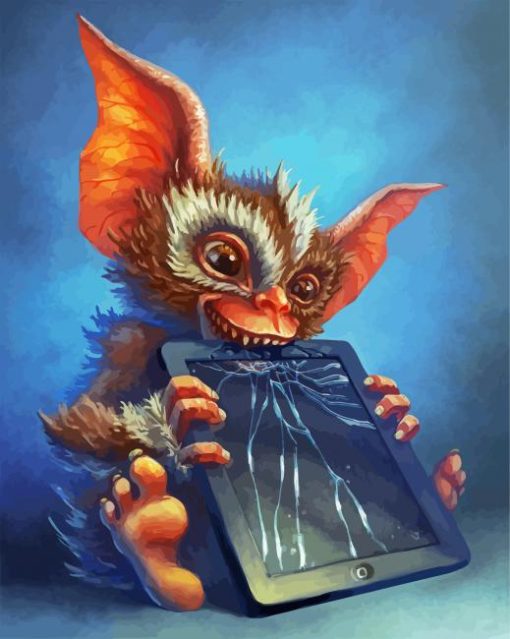 Gizmo With Broken Tablet paint by numbers