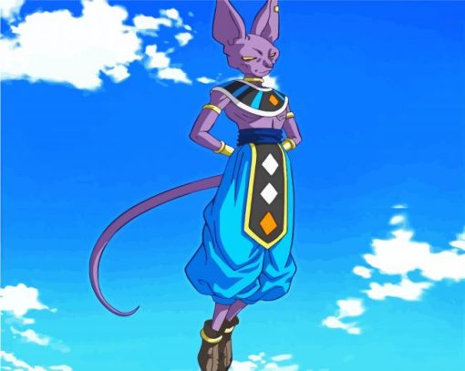 God Beerus Character paint by numbers