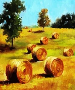Aesthetics Golden Bales paint by numbers
