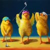 Golfers Chicks paint by numbers