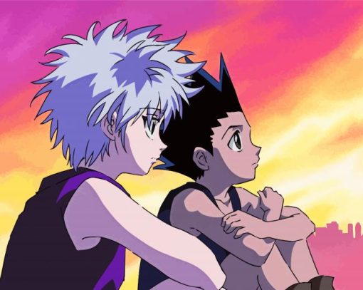 Gon And Killua Characters paint by numbers