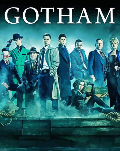 Gotham Series Cast paint by numbers