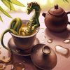 Green Tea Dragon paint by numbers