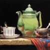 Green Teapot paint by numbers