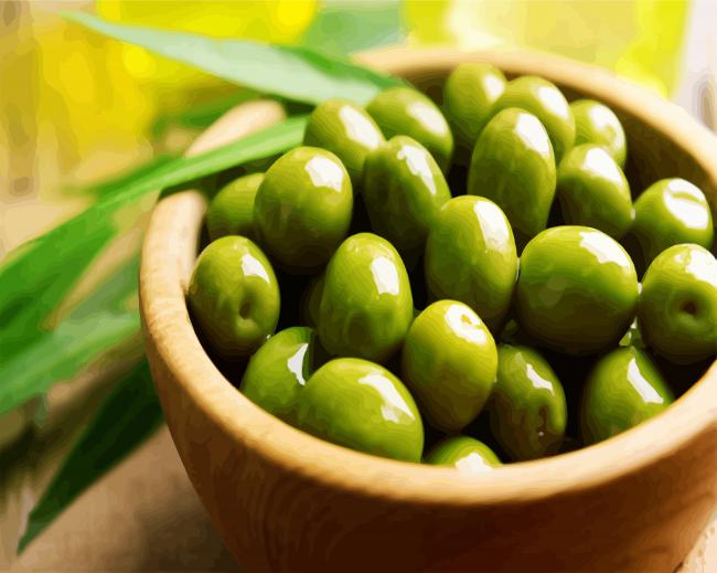Green Olives paint by numbers