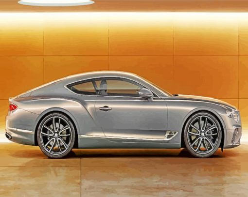 Grey Bentley Car paint by numbers