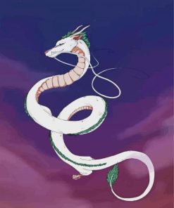 Haku Dragon Character paint by numbers