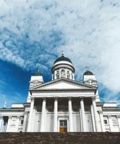 Helsinki Cathedral Finland paint by numbers
