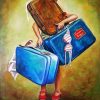 Holding Bags Art paint by numbers