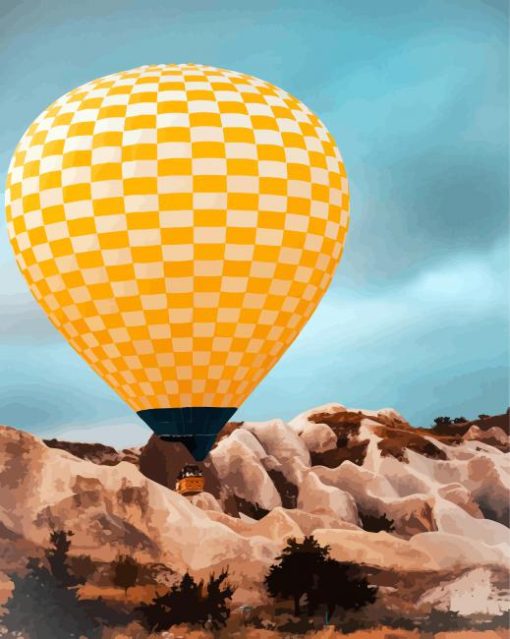 Hot Air Balloon paint by numbers
