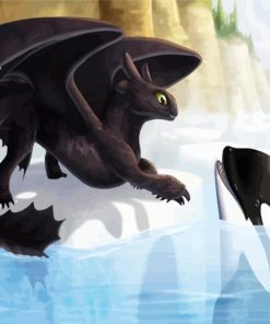 How to Train Your Dragon paint by numbers