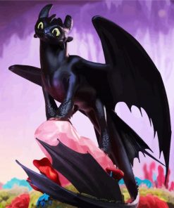 Toothless Character paint by numbers