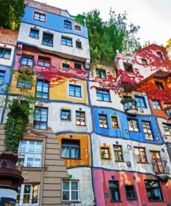 Hundertwasser House paint by numbers