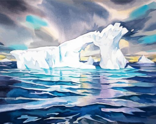 Aesthetic Iceberg Art paint by numbers