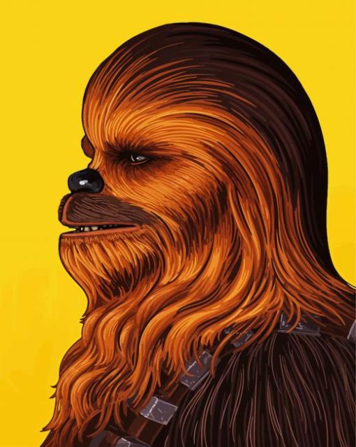 Illustration Chewbacca paint by numbers