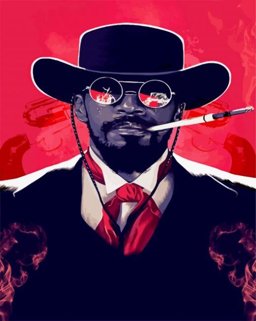 Django Unchained Illustration paint by numbers