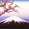 Illustration Mount Fuji paint by numbers