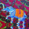 Happy Indian Elephant paint by numbers