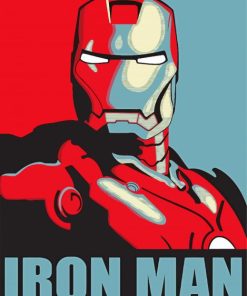 Iron Man Illustration paint by numbers