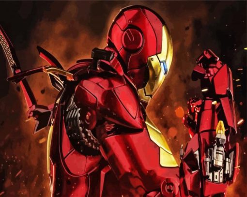 The Superhero Iron Man paint by numbers