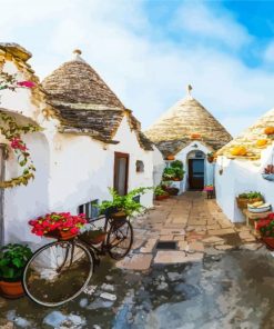 Italy Puglia Houses paint by numbers