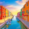 Italy Burano Island paint by numbers