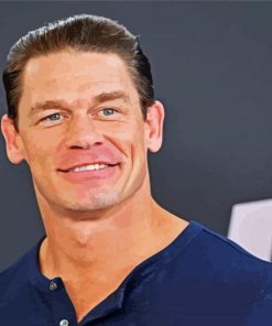 Handsome John Cena paint by numbers