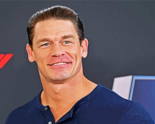 Handsome John Cena paint by numbers