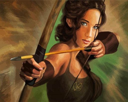 Katniss Everdeen Character paint by numbers