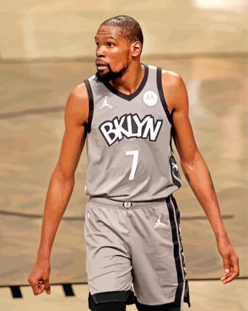 Basketball Player Kevin Durant paint by numbers