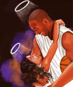 Kobe And Gigi Bryant paint by numbers