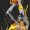 Kobe Bryant Basketball Player Art paint by numbers
