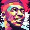 Kylian Mbappe Illustration paint by numbers