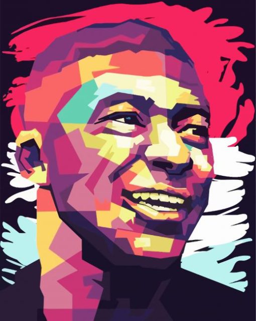 Kylian Mbappe Illustration paint by numbers