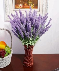 Lavender Vase paint by numbers