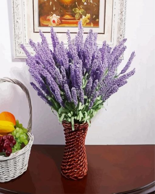 Lavender Vase paint by numbers