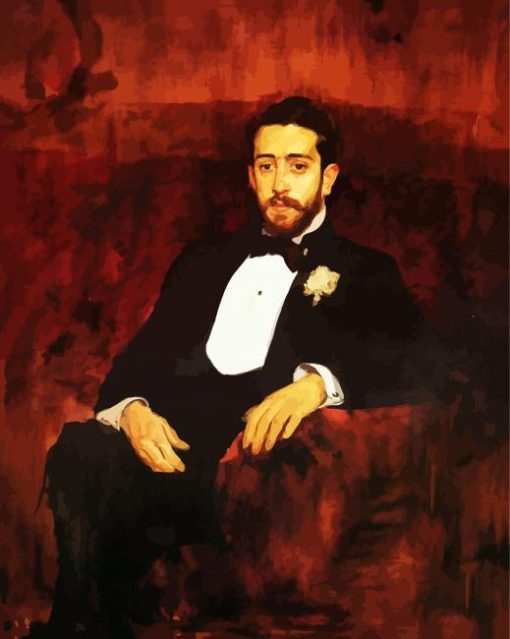 Portrait Of Lawyer Don Silverio De La Torre Y Egui paint by numbersa