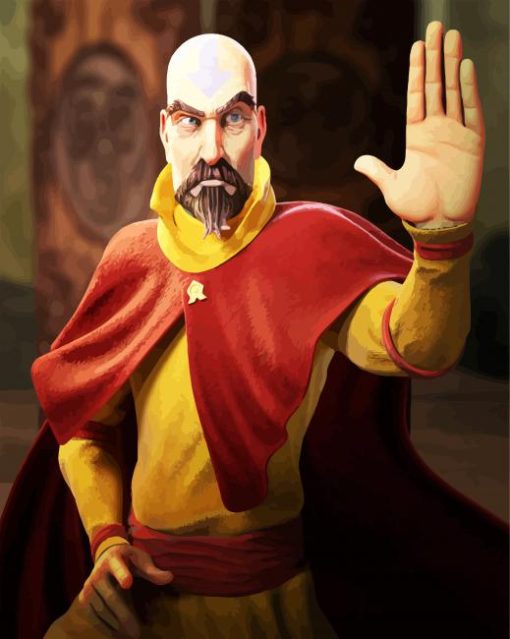 Tenzin Character paint by numbers