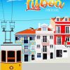 Aesthetic Lisboa Poster paint by numbers