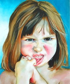 Little Angry Girl paint by numbers