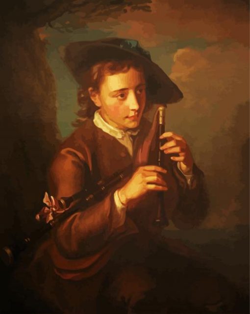 Little Bagpipe Player paint by numbers