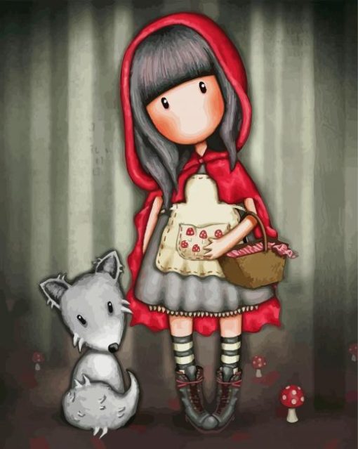 Little Red Riding Hood Gorjuss paint by numbers