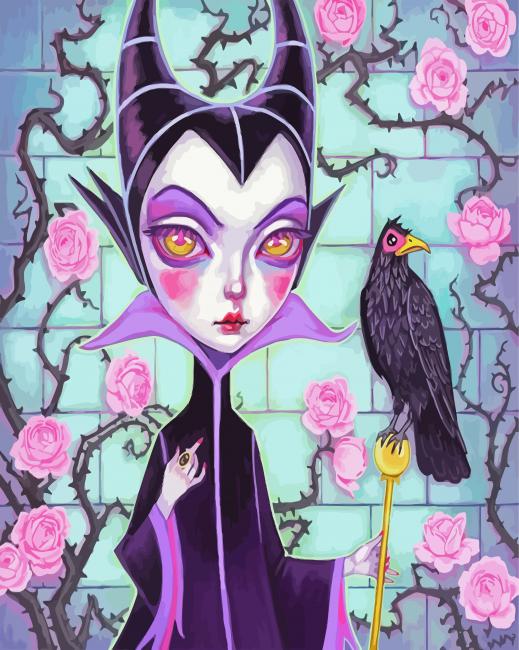 Little Maleficent paint by numbers