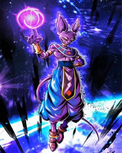 Powerful Lord Beerus paint by numbers
