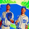 Los Angeles Dodgers Players paint by numbers