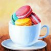 Colorful Macarons Cup paint by numbers