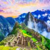Landscape Mahu Picchu paint by numbers