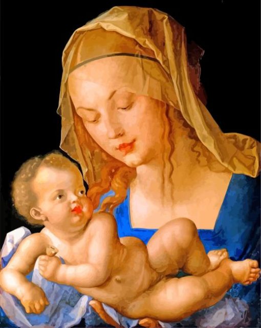 Madonna Of The Pear paint by numbers