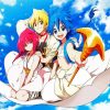 Magi Anime Characters paint by numbers