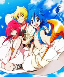 Magi Anime Characters paint by numbers